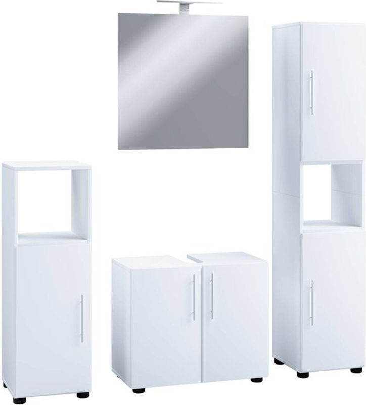 VCM Badmöbel-Set Flandu II, 4-teilig, weiß, B/H/T: 60 x 51 x 30 cm - Bild 3
