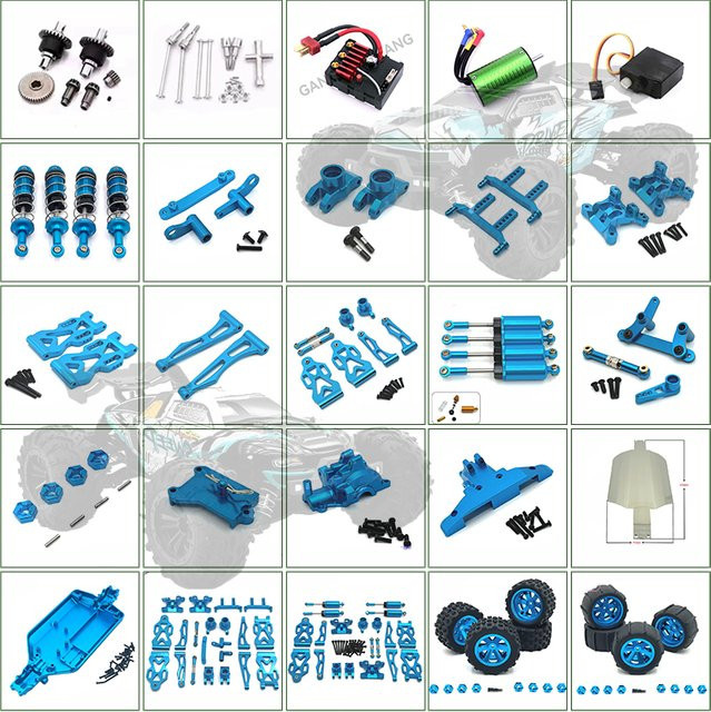 Gangyingfang 16101PRO SG116 MAX Metall-Upgrade-Kit, Blau, Zubehör - Bild 1