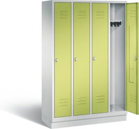 C+P Garderobenschrank Classic mit Front in Viridingrün und Korpus in Lichtgrau, H: 180 cm, B: 119 cm, T: 50 cm - Bild 1