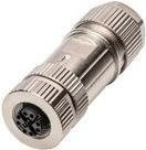 DIGITUS Netzwerkanschluss CAT 6a M12 (W) schraubbar, abgeschirmt, Silber (DN-936M12-J) - Bild 1