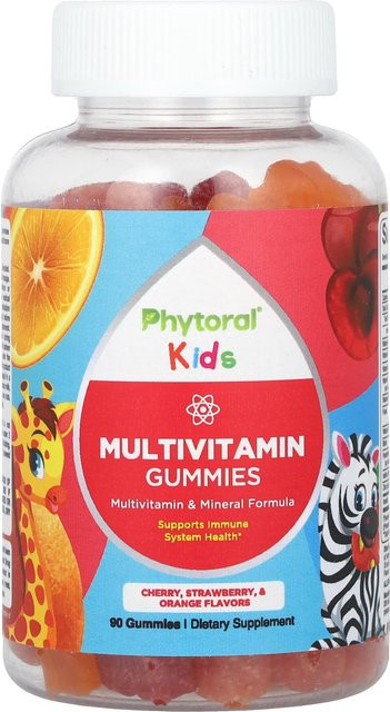 Phytoral Multivitamin-Gummibärchen Kirsche Erdbeere & Orange 90 Stück - Bild 1