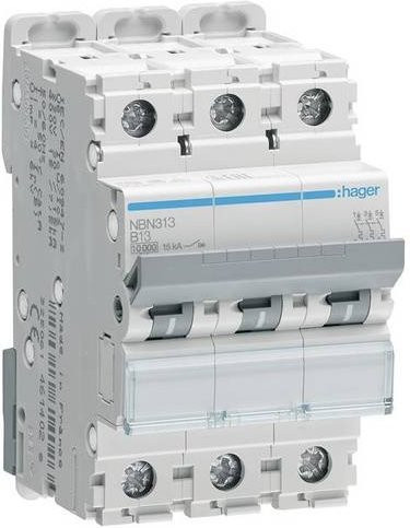 Hager Leitungsschutzschalter NBN313 3-polig 13A 400V - Bild 1