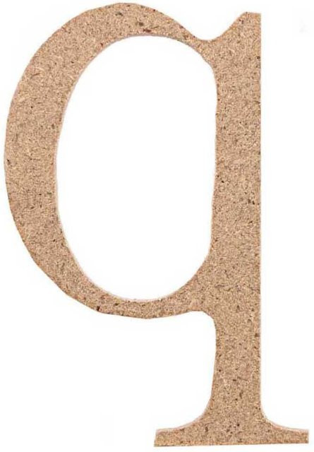 Rico Design Kleinbuchstabe Q aus MDF Holz - Bild 1