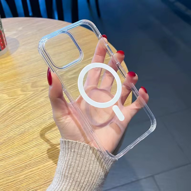 Apple Original Silikon Hülle mit MagSafe für iPhone, transparent - Bild 3