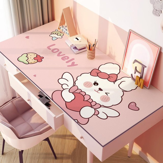 Rutschfestes Tischset von Yiran Furniture mit süßem Mädchenherz Cartoon-Design in Pink, B/H: 40 x 60 cm - Bild 1