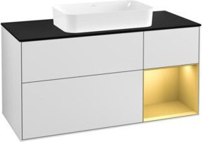 V&B Waschtischunterschrank Finion in Weiß lackiert, Breite: 120 cm, Tiefe: 50,1 cm, Höhe: 50,1 cm - Bild 1