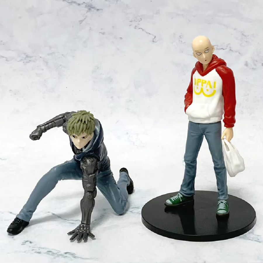 Bandai One Punch Man Figur, Saitama Genos Tatsumaki, PVC Modell - Bild 2