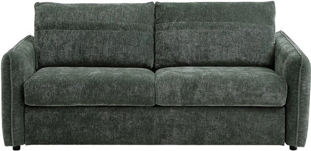 Vente-unique Schlafsofa Malogu in Grün mit Polsterung und Schlaffunktion, B/T/H: 192 x 110 x 82 cm - Bild 1