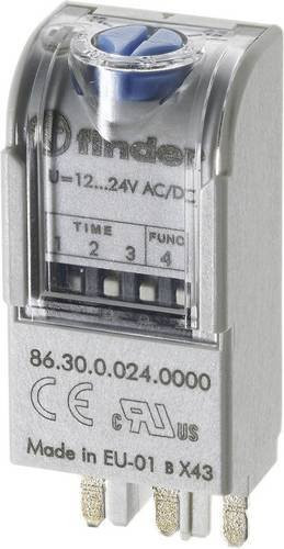 Finder Multifunktions-Zeitschalter 86.30.0.024.0000T in Grau mit Zeitbereich 0,05 - 360000s - Bild 1