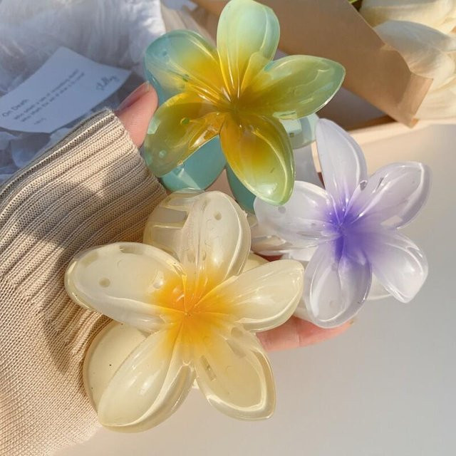Haarspangen Blume, Haifischmotiv, Damen - Bild 1