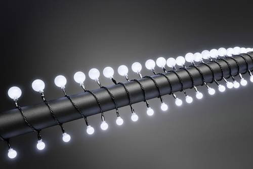 Konstsmide LED Globelichterkette mit 80 Kugeln in Kaltweiß für Innen und Außen - Bild 1