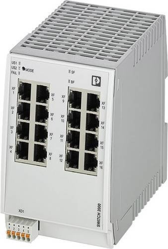 Phoenix Contact 1031673 FL SWITCH 2316 PN Industrial Ethernet Switch, Grau - Bild 1