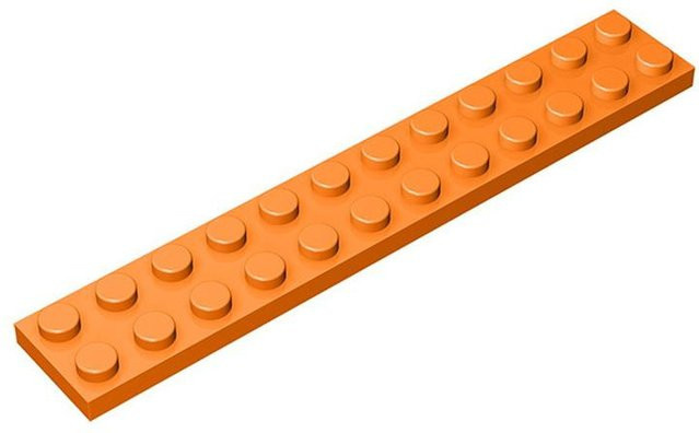 Yiran toy 2445 2x12 Platte Baustein Flach 10-teiliges Set - Bild 1