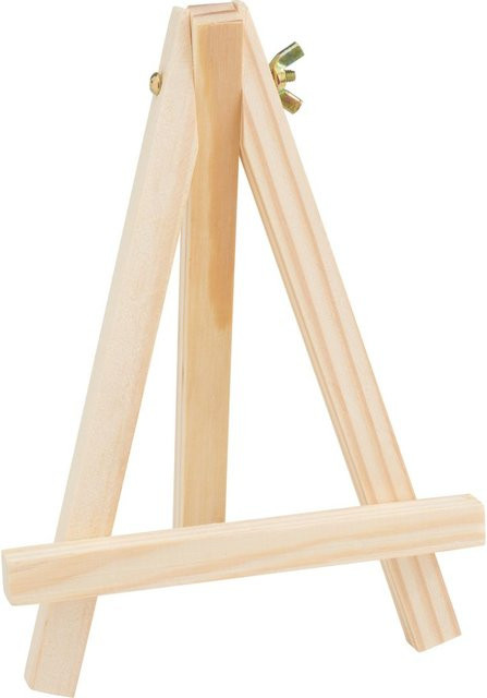 VBS Mini-Staffelei für den Tisch aus Kiefernholz in Braun und Beige - Bild 1