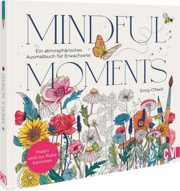 Mindful Moments Ausmalbuch für Erwachsene vom Christophorus Verlag auf Deutsch - Bild 1
