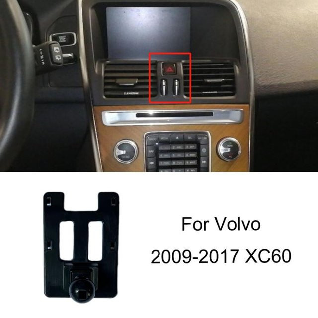 Sunsky-Spare Parts Handy-Navigationshalterung für Volvo XC60 09-17, Farbe: Grau/Schwarz, Luftauslass-Halterung - Bild 1