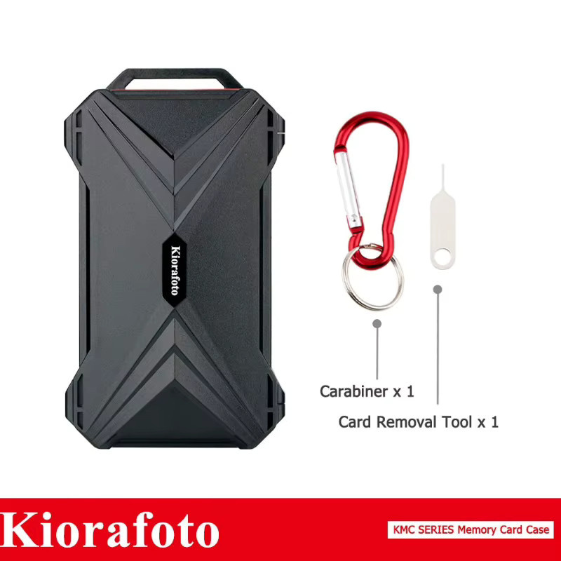 KIWIFOTOS Speicherkartenetui in Schwarz mit Magnetverschluss für SD, MicroSD und Nano SIM Karten (36 Slots) - Bild 6