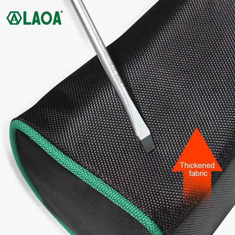 LAOA 1680D Oxford Canvas Werkzeugtasche Wasserdicht, Organizer in Schwarz - Bild 2