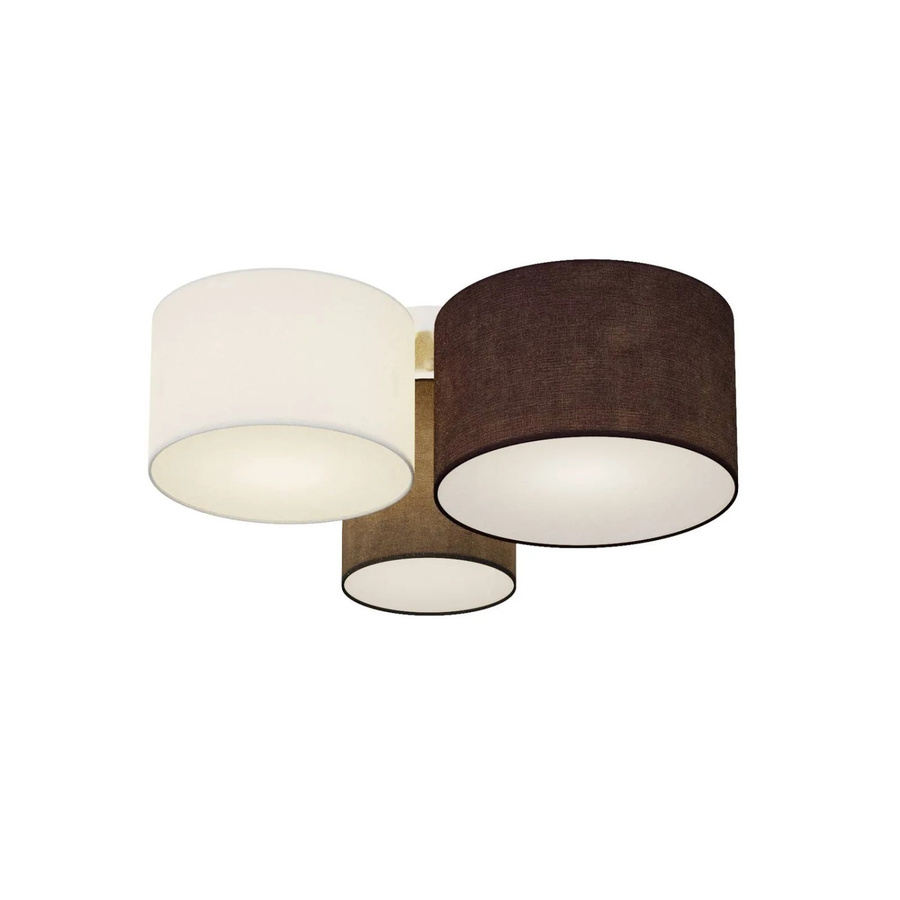 Lindby Deckenlampe Laurenz 3-flammig Modern aus Alu und Textil in Grau/Silber, E27, Durchmesser: 45 cm, Höhe: 25,5 cm - Bild 2