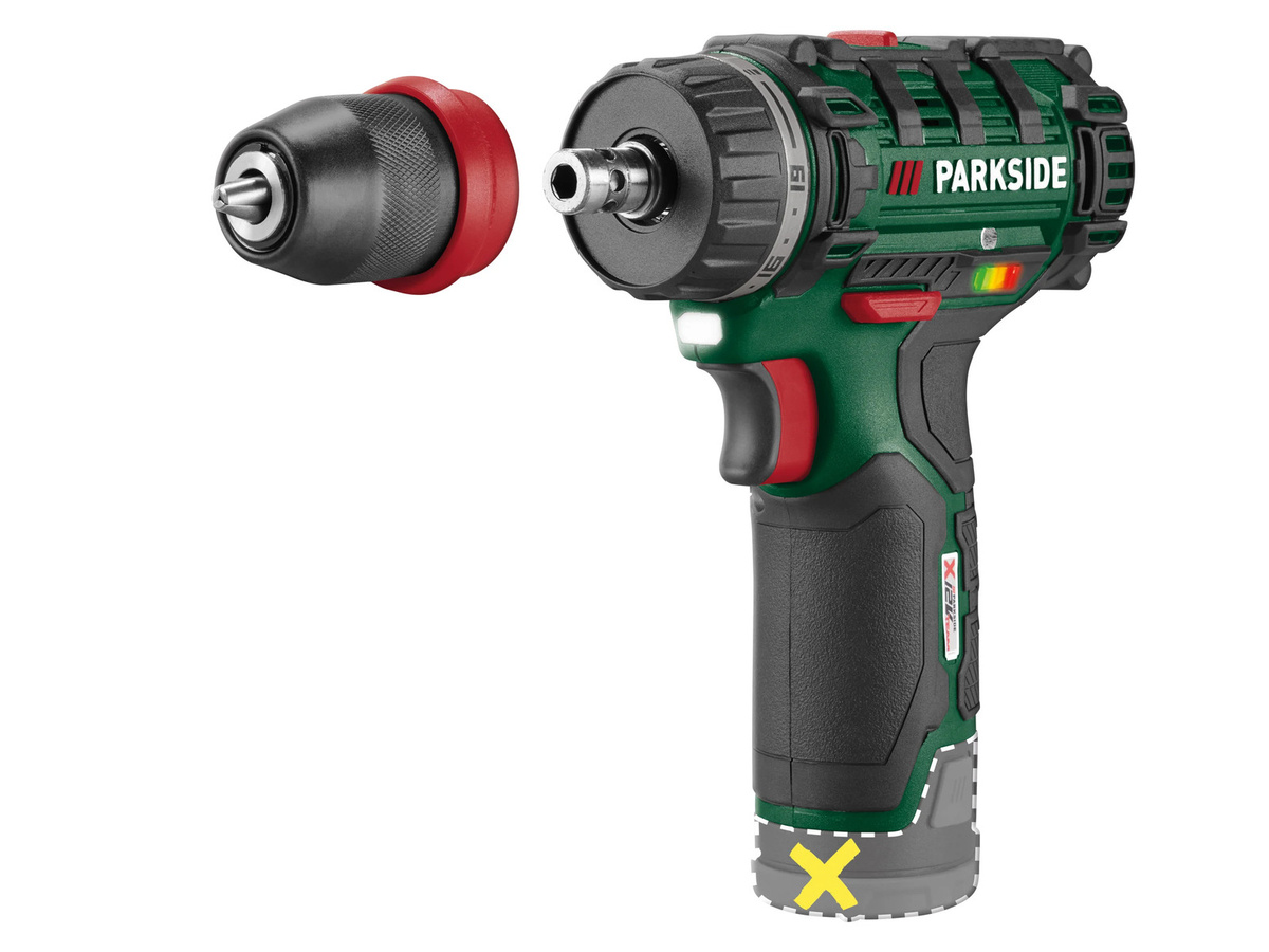 PARKSIDE 12 V Akku-Bohrschrauber PBSA 12 F5, Grün, ohne Akku und Ladegerät - Bild 2