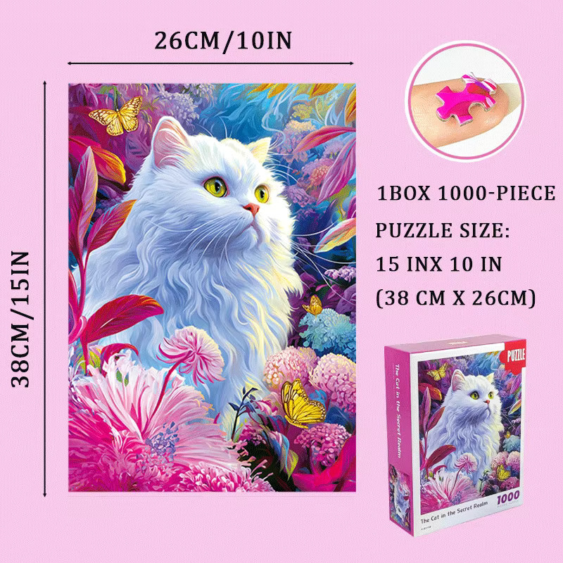 MaxRenard Katzen-im-Wunderland Puzzle, 1.000 Teile - Bild 2