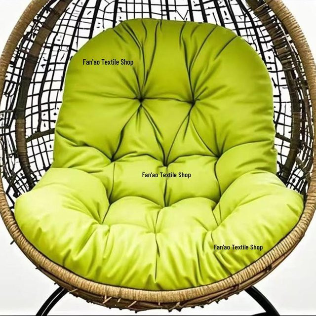 HomeHarmony Wasserdichtes Outdoor Hängekorb Sitz- und Rückenkissen für Schaukel und Liegestuhl, Farbe: Grün, B/T: 120 x 80 cm - Bild 1