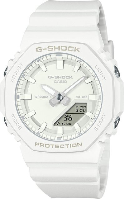 Casio G-Shock Classic Armbanduhr, Analog-Digital, Quarz, Kunststoff, Weiß, 40 mm, Damen - Bild 1