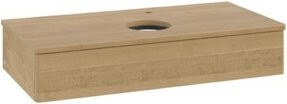 V&B Waschtischunterschrank Antao ohne Frontstruktur in Eiche Honig, B/T/H: 100 x 50 x 19 cm - Bild 1