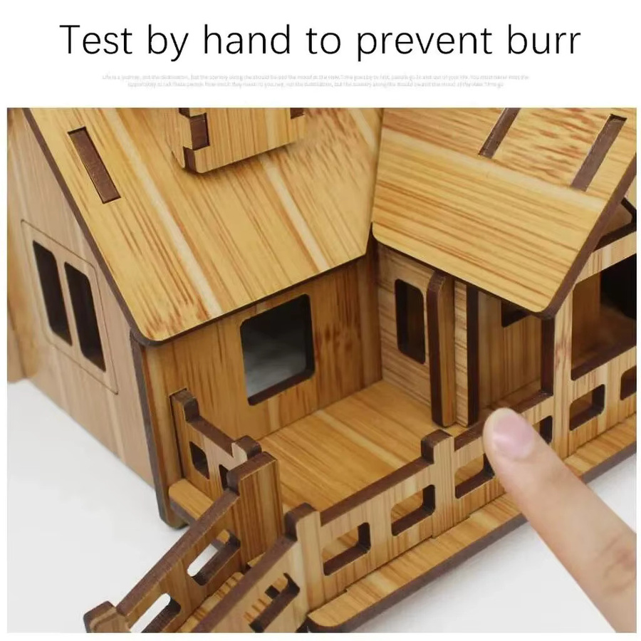 Mitty Holzpuzzle 3D-Gebäudemodell, Haus, Villa, Holz - Bild 2