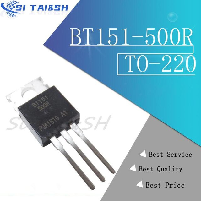 10er Set Si Tai&SH BT152-600R TO-220 Thyristoren in Schwarz - Bild 1