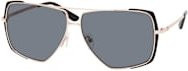Guess GU 00220 Sonnenbrille Aviator, Vollrand, Metall, Damen, black grey - Bild 1