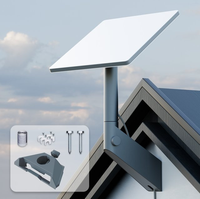 Starlink Mini Wandhalterung aus rostfreiem Material, wetterfestes und verstellbares Montagekit für Wand, Dach oder Mast mit 360 Grad Verstellbarkeit - Bild 1