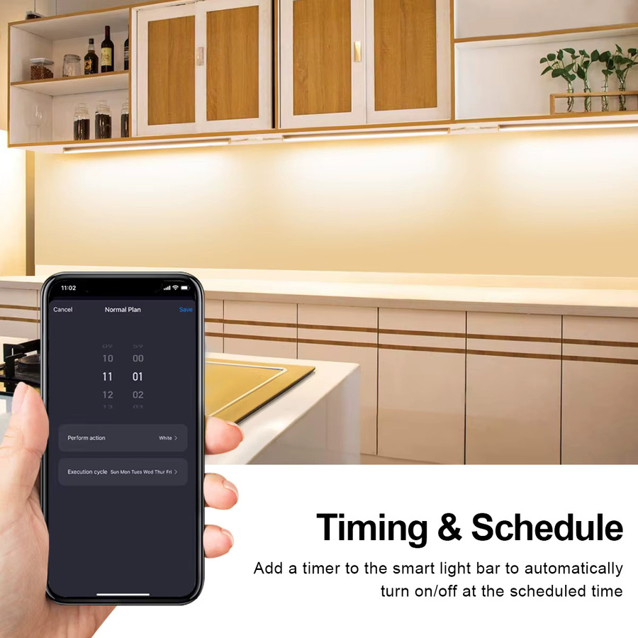 TUYA Smart Zigbee 3.0 LED Spot Bar mit Tandem-Verbindung, dimmbar via App und Sprachsteuerung für Alexa und Google Home - Bild 2