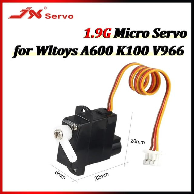 NeebRC Micro Servo, Kunststoffgetriebe, JST-Stecker, Schwarz - Bild 1