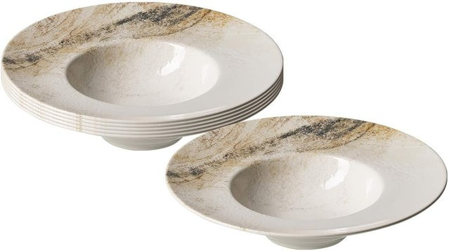Ritzenhoff & Breker Gourmetteller Arezzo Dinner Plate aus Keramik, Mehrfarbig, 6er Set, Durchmesser: 28 cm - Bild 1