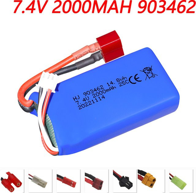 jiaojiren Lipo-Akku für RC Boot Auto Schnellboot Ersatzteile 2S 7,4 V - Bild 1