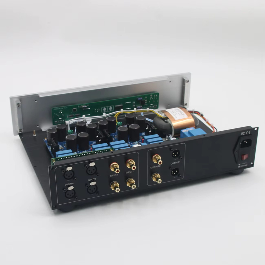 SENGTERBELLE HiFi Pass P17 Mosfet Fernbedienungs-Volumen-Vorverstärker, Vollsymmetrischer Class-A Audio-Vorverstärker in Schwarz - Bild 2