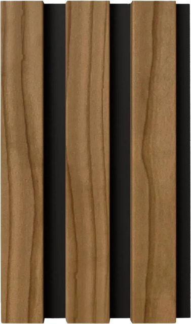 Denpanels Musterpaneel Nordic Outdoor Pro Thermoholz in Braun mit Steinwolle B: 29,5 cm, H: 17 cm - Bild 1