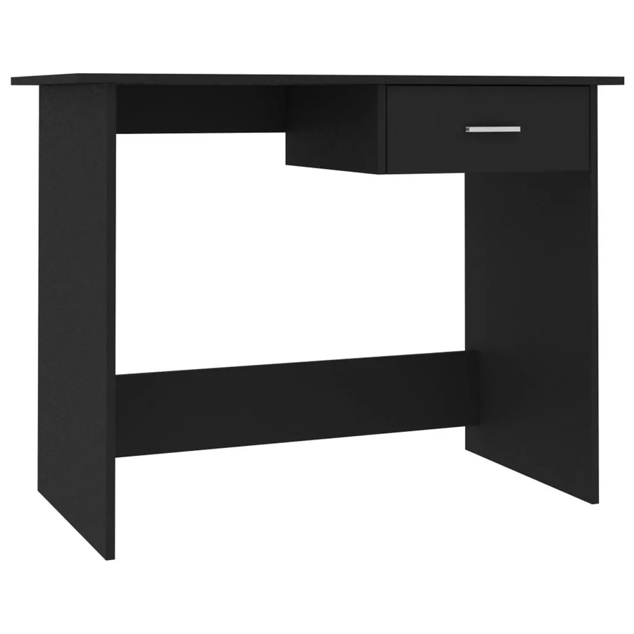 vidaXL Schreibtisch in Schwarz aus Holzwerkstoff, modern, B/T/H: 100 x 50 x 76 cm - Bild 2