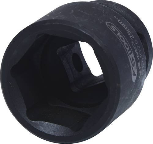 KS Tools 1/2 Zoll Sechskant-Kraft-Stecknuss aus Chrom-Molybdänstahl in Schwarz, 25 mm - Bild 1