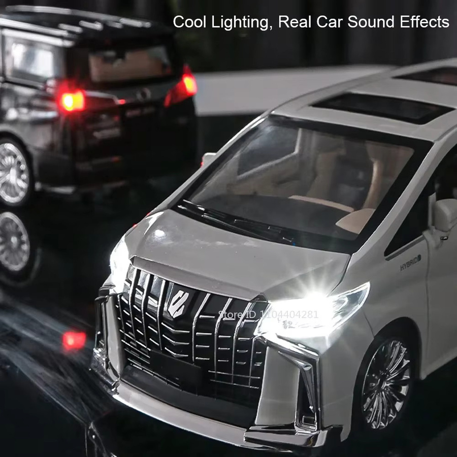 MAKEDA Alphard RAV4 Legierungsmodell, 1:24, mit Sound und Licht - Bild 3