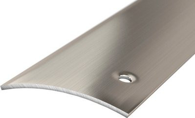 CARL PRINZ Übergangsprofil aus Edelstahl in Silber, Breite: 40 mm, Höhe: 4 mm, seitlich versenkt gelocht - Bild 1