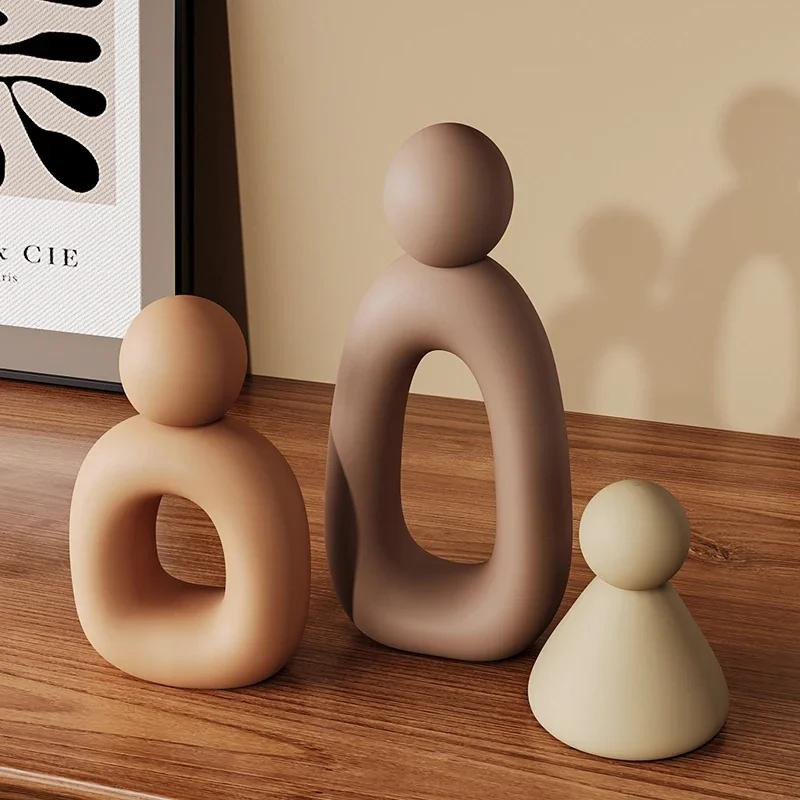 Abstrakte Hohlskulptur von Yiran Furniture im modernen nordischen Stil aus Harz zur Dekoration für dein Wohnzimmer oder Schlafzimmer - Bild 2