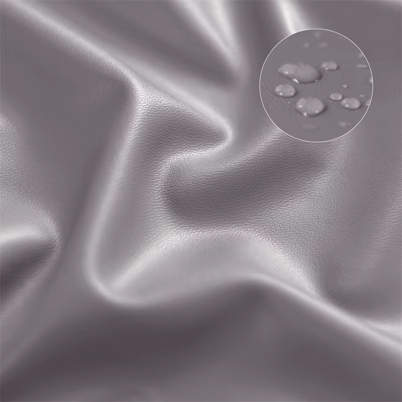 Yupartex Esszimmerstuhl Bezug aus PU-Leder in A10 Gray Blue, elastischer Stuhlschutz für die Küche - Bild 3