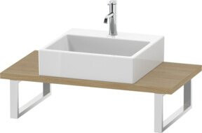 Duravit Konsole Compact L-Cube in Beige mit 3 cm Stärke für Aufsatzbecken - Bild 1