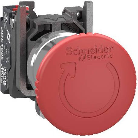 Schneider Electric Not-Aus/Not-Halt-Schalter IP66 in Rot aus Metall - Bild 1