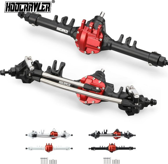 YFGRGT CNC Aluminium One Piece Construction Offset Straight Axle Set, Zubehör, 1:10, Schwarz, Metall - Bild 1