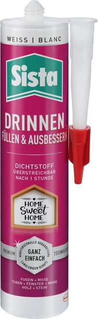 Sista Acryl Dichtstoff zum Füllen und Ausbessern in Weiß, 280 ml - Bild 1