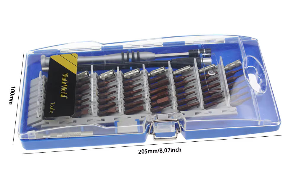 Neunte Welt 60-in-1 Magnetisches Präzisions-Schraubendreher-Set aus S2-legiertem Stahl mit Torx-Bits und Multitool-Funktion - Bild 2