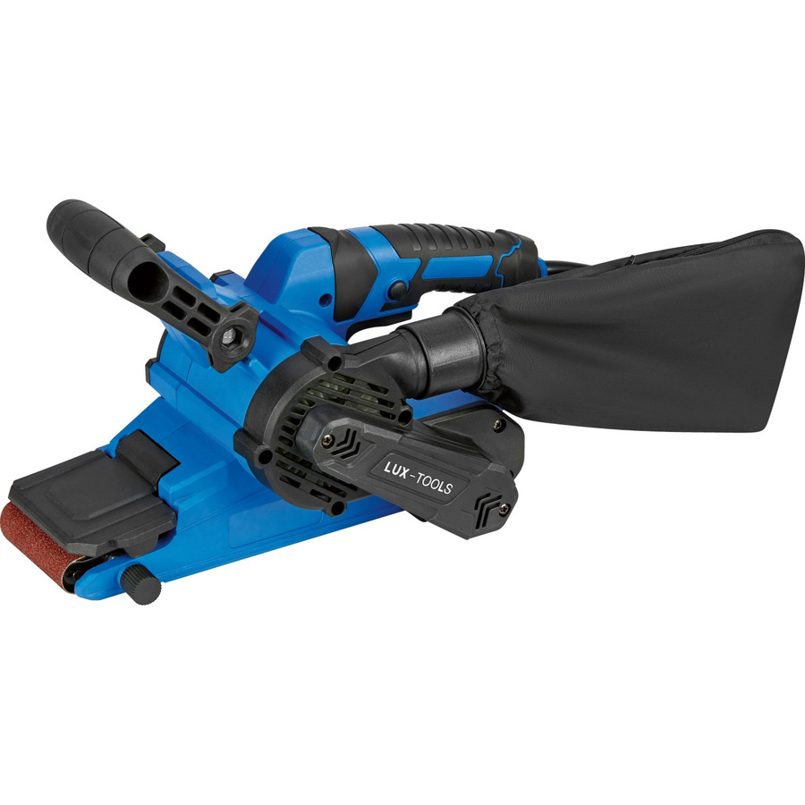 LUX-TOOLS Bandschleifer E-BAS-900 in Blau-Schwarz für die Werkbank - Bild 2